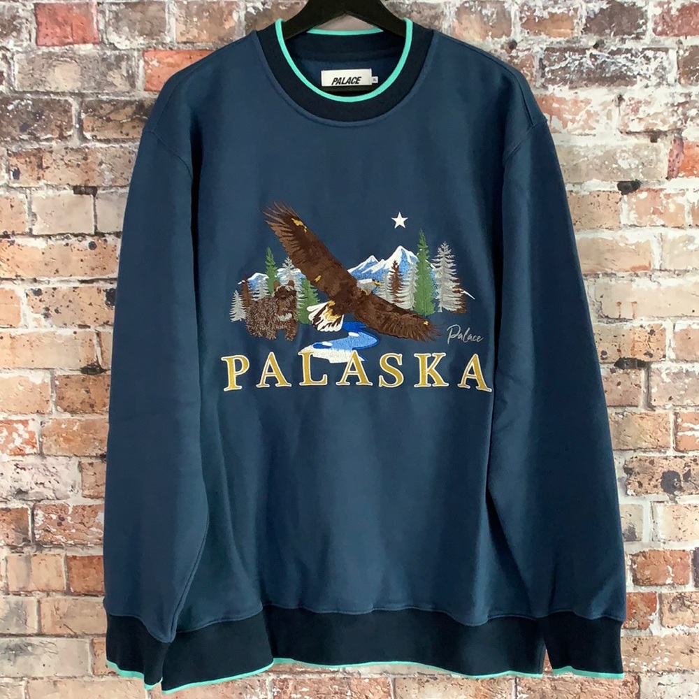Palace Palaska EMB Crew Blue